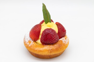Beautiful and Delicious Strawberry Brioche Pastry