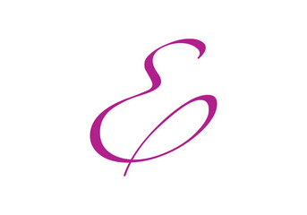 business letter text B icon design