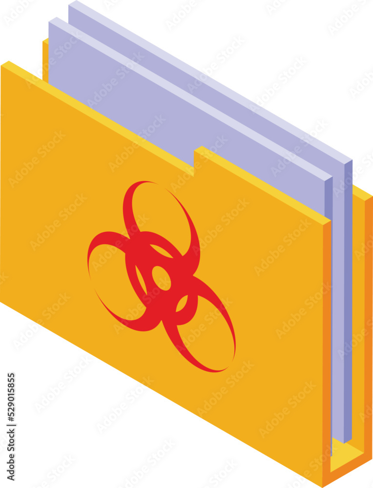 Aufkleber antivirus folder icon isometric vector. security data. computer safe