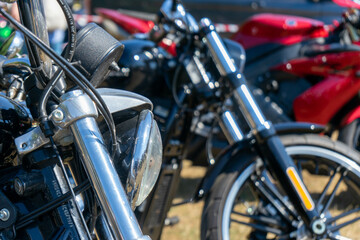 Fototapeta na wymiar close up of a motorcycle