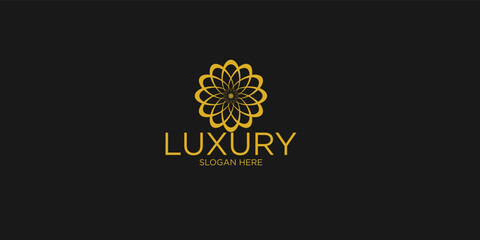 Luxury boutique flower logo design, brand identity logos designs premium vector illustration template