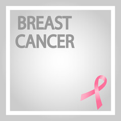 Pink breast cancer company ribbon.