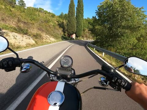 Viaggio in moto sulle strade del chianti video in prima persona