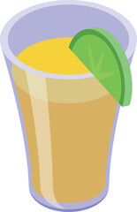 Spirit tequila icon isometric vector. Alcohol glass. Drink bar