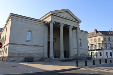 Le palais de justice, vue de l'extérieur, ville de Périgueux, département de la Dordogne, France