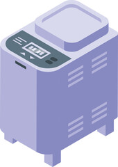 Modern breadmaker icon isometric vector. Food machine. Bread maker