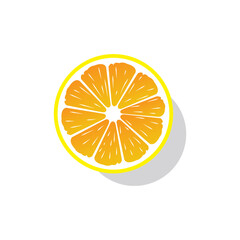 Lemon, orange vector design, art, illustration.