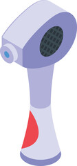 Obraz premium Laser epilator icon isometric vector. Skin beauty. Hair health