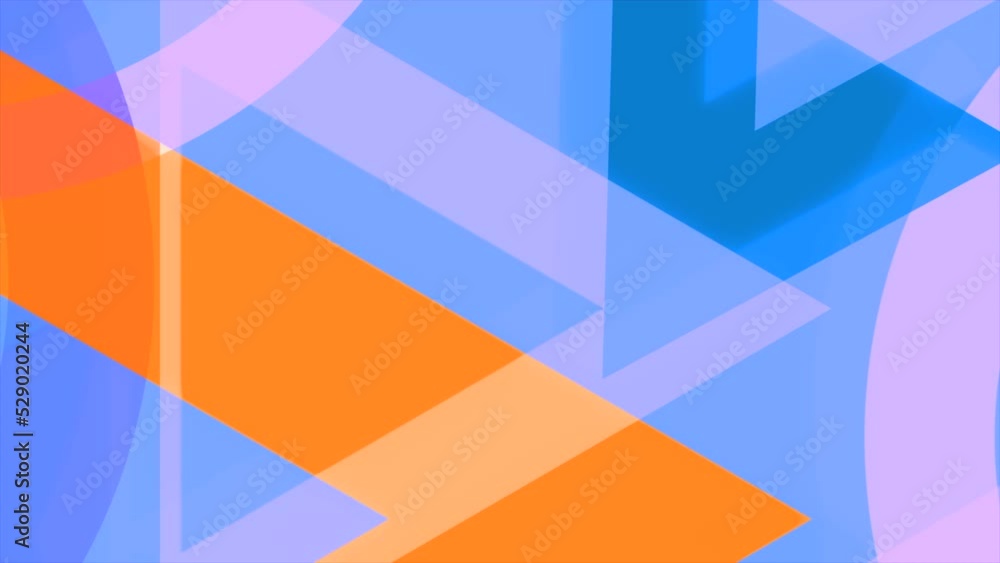 Poster animated background with moving triangles to open. motion. colorful stylish animation with triangula
