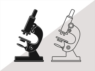 Microscope SVG Bundle, Microscope SVG, Microscope Clipart, Cut Files For Silhouette, Files for Cricut, Microscope Vector, Design 