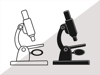 Microscope SVG Bundle, Microscope SVG, Microscope Clipart, Cut Files For Silhouette, Files for Cricut, Microscope Vector, Design 