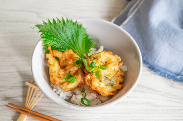 野菜のかき揚げ丼