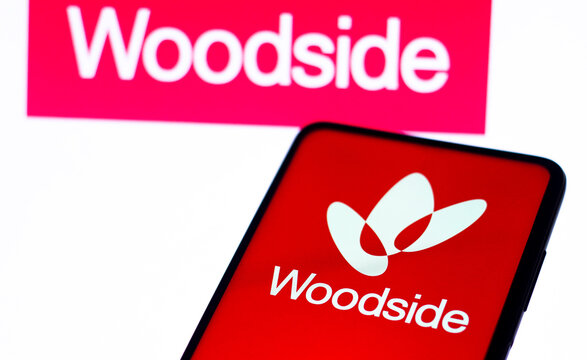 September 7, 2022, Brazil. In this photo illustration, the Woodside Petroleum Limited logo is displayed on a smartphone screen.