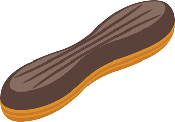 Chocolate eclair icon isometric vector. Festival easter. Animal candy
