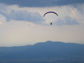 Paraglider in Rose Valley, Bulgaria