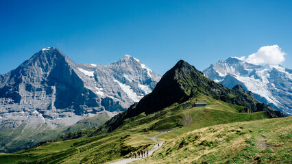 Eiger, Mönch, Jungfrau - obrazy, fototapety, plakaty