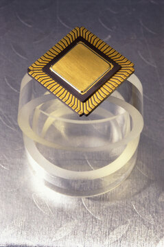 Close-up of a computer chip