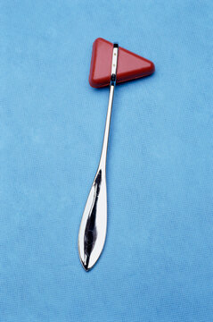 Close-up of a reflex hammer