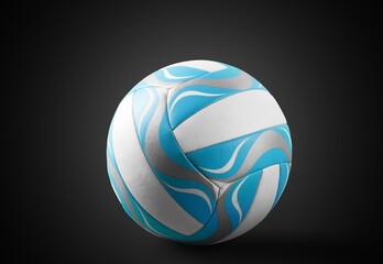 A ball Football compact size and foam core on the background