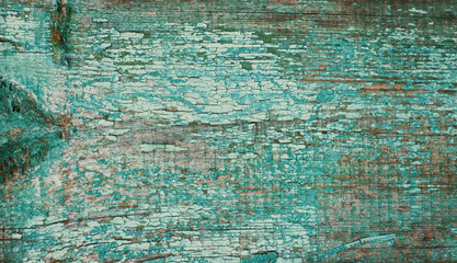 Old wooden turquoise color background