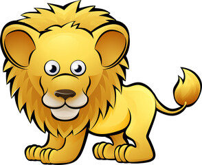 Lion Safari Animals Cartoon Character