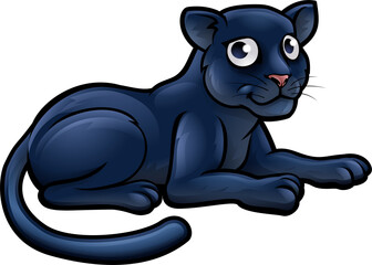 A black panther animal cartoon character © Christos Georghiou