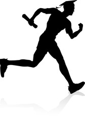 Runner Graduate Education Concept