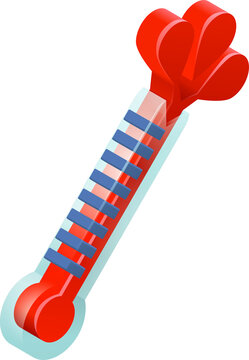 Hot Thermometer Bursting Icon