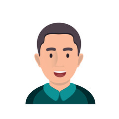 Emoji for men. Emoji-style face. vector illustration. Talking person of self-expression, an avatar for a video blog. Memoji stickers.
