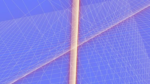 Abstract blue background with white mesh