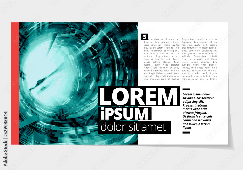 Canvas Prints elegant layout for business presentation with technology and science background, vector illustartion