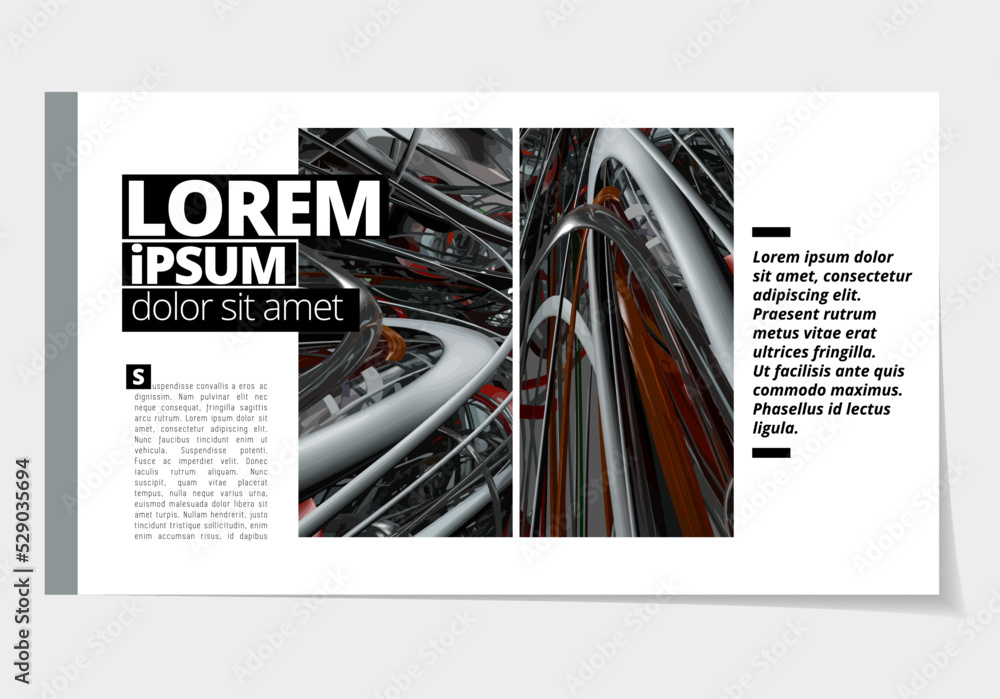Canvas Prints elegant layout for business presentation with technology and science background, vector illustartion