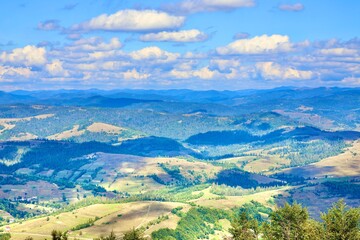 Obraz premium landscape with mountains and blue sky