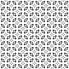 Black and white seamless pattern texture. Greyscale ornamental graphic design. Mosaic ornaments. Pattern template. Vector illustration. EPS10.