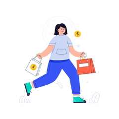 A flat illustrative vector of artificial intelligence