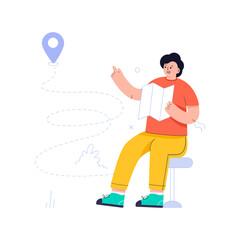 A flat illustrative vector of artificial intelligence