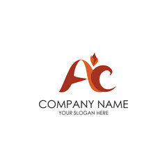 Fototapeta premium initial flame logo design concept