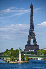 Paris,France.June 2022.Amazing shot that collects two symbols of France: the Eifell tower and the...