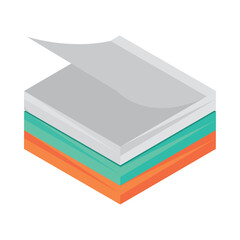 isometric memo pad