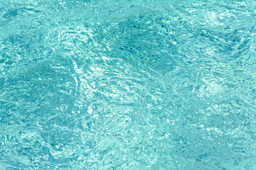 Fototapeta premium Rippled water in swimming pool as background