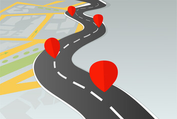 illustration depicting navigation and location