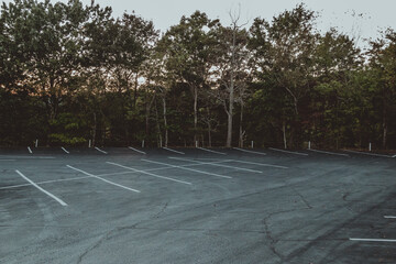 empty parking lot 