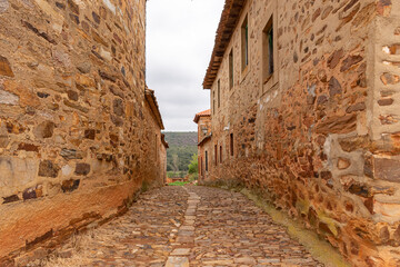 Castrillo de los Polvazares. Medieval town in Spain. Province of Leon, Castile and Leon