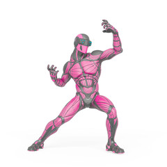 super hero in action on an exosuit