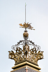 Fototapeta na wymiar Metallic decoration in colonial building, Barcelona, Spain