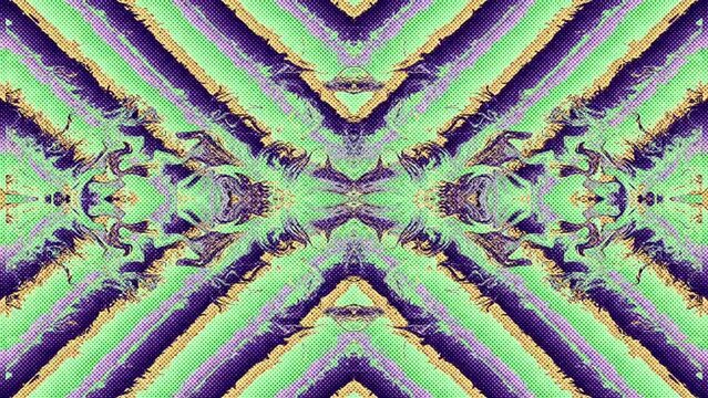 Pattern Geometrical Surrealistic Trip. Moving trippy hypno movements.