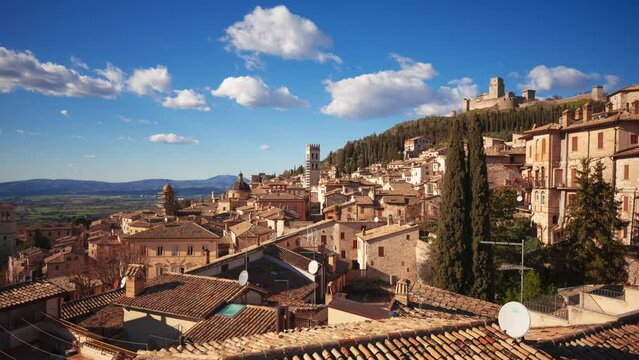 Assisi, Italy Hilltop Town Skyline