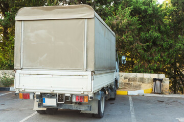 truck for transportation of products in cyprus. big car in turkish cyprus