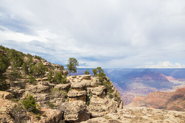 View from the South Rim at Grand Canyon National Park, Arizona, USA