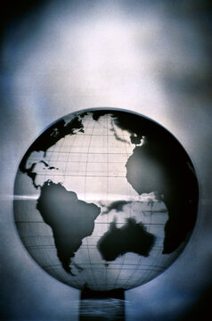 Close-up of a globe